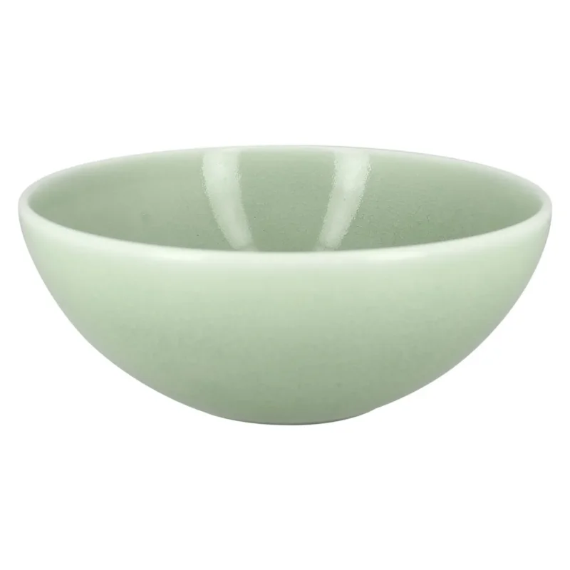 Bol rond vert porcelaine vitrifiée Ø 20,2 cm Vintage Rak Seulement Aujourd’hui