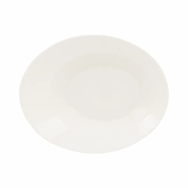 Nouvel Arrivage Saladier ovale ivoire porcelaine vitrifiée 20,2 cm Giro Rak