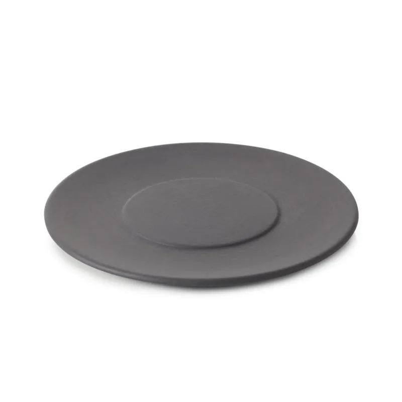 Couvercle pour bol Noir brut porcelaine culinaire Ø 12 cm Solstice Revol Vente Directe