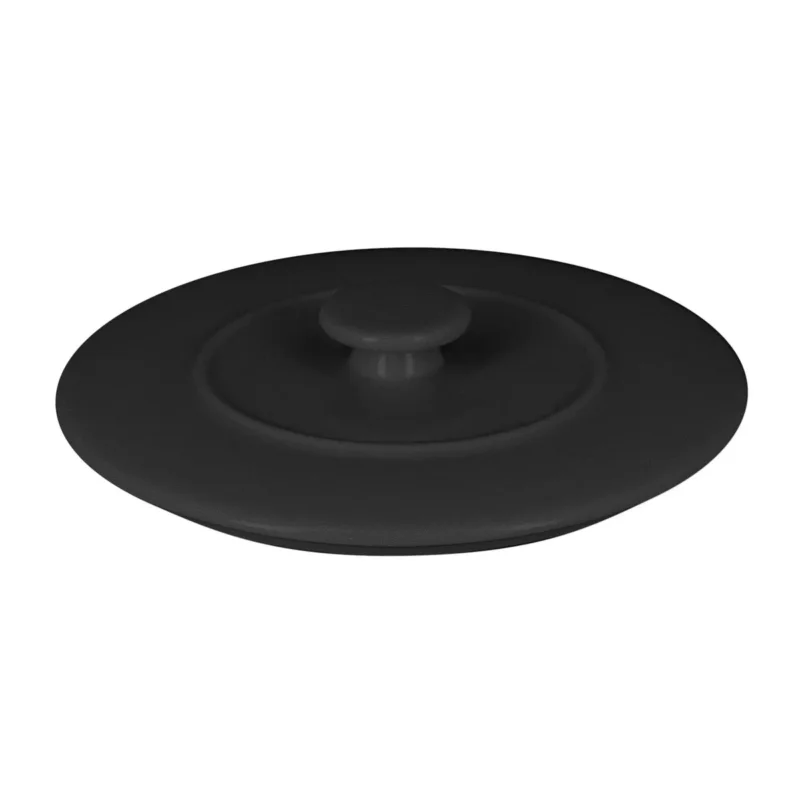 Seulement Aujourd’hui Couvercle pour soupière rond noir porcelaine vitrifiée Ø 15 cm Chefs Fusion Rak