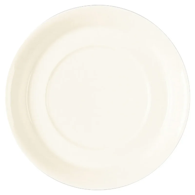 Sous-tasse à bouillon rond ivoire porcelaine vitrifiée Ø 18,5 cm Fine Dine Rak Affaire À Saisir