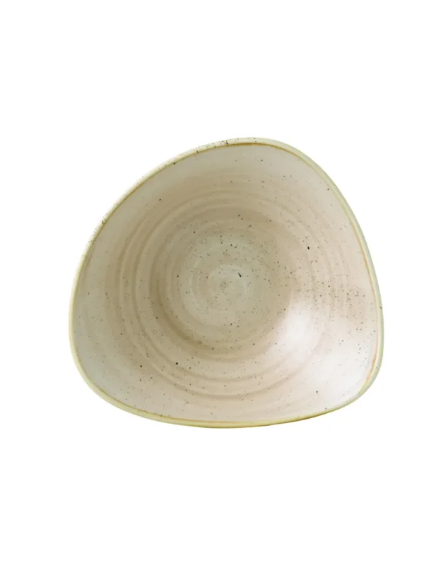 Bol triangulaire Nutmeg Cream porcelaine vitrifiée 15,3x15,3 cm Stonecast Nutmeg Churchill Retour Gratuit