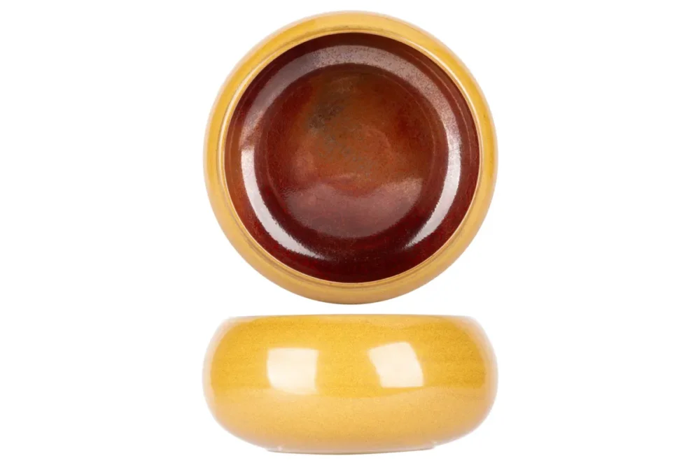Bowl rond jaune porcelaine Ø 15 cm Elements Mustard Proof Livraison Express