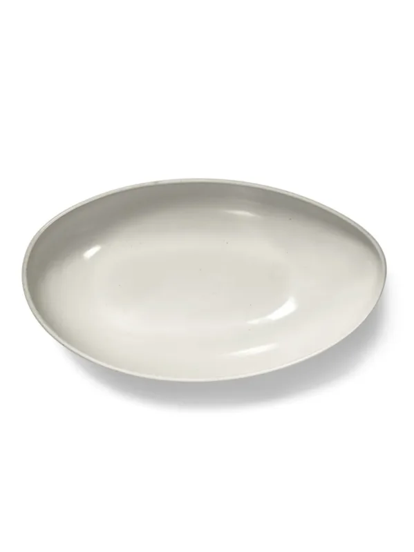 Promotion Saisonnière Bol ovale Off White grès émaillé 36 cm Out Of Lines Serax