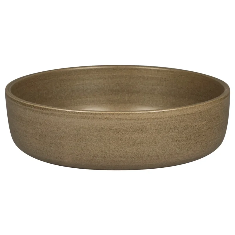 Bol rond Dark Brown porcelaine vitrifiée Ø 24 cm Selva Rak Livraison Express