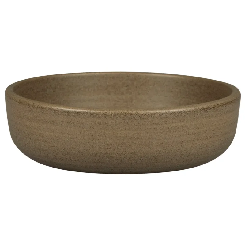 Bol rond Dark Brown porcelaine vitrifiée Ø 16 cm Selva Rak Dernier Modèle
