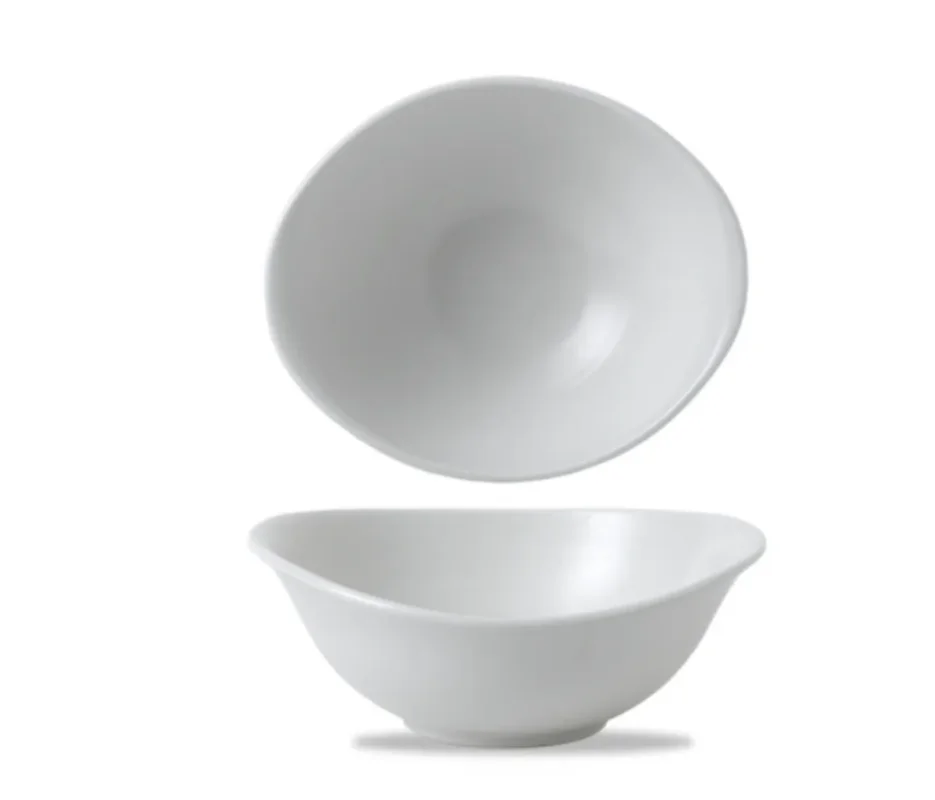 Acheter Direct Saladier ovale blanc porcelaine vitrifiée 17,4 cm White Dudson