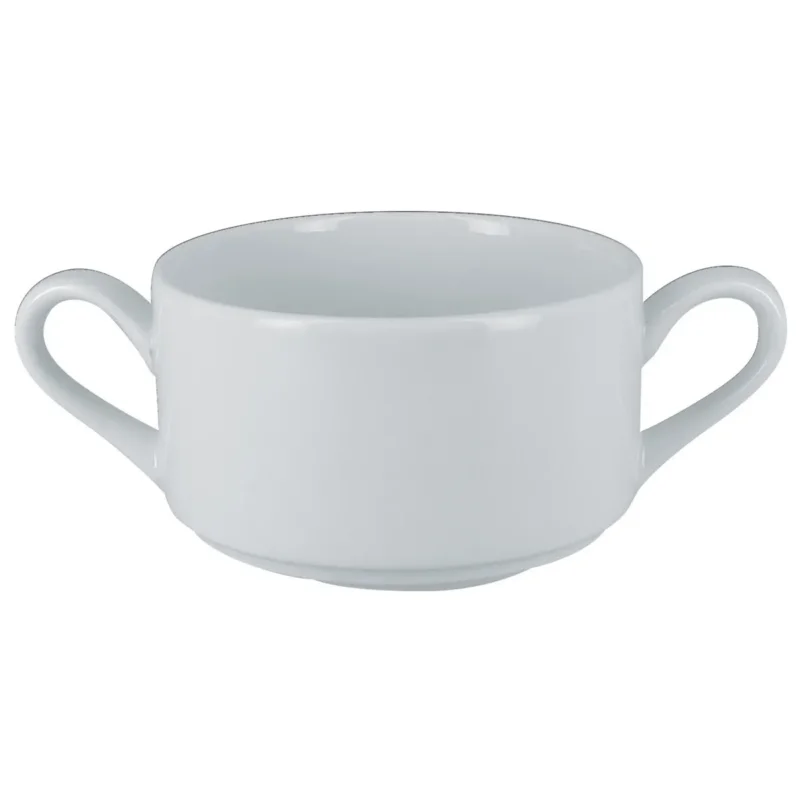 Tasse à bouillon blanc porcelaine vitrifiée 30 cl Ø 9,8 cm Access Rak Retour Gratuit