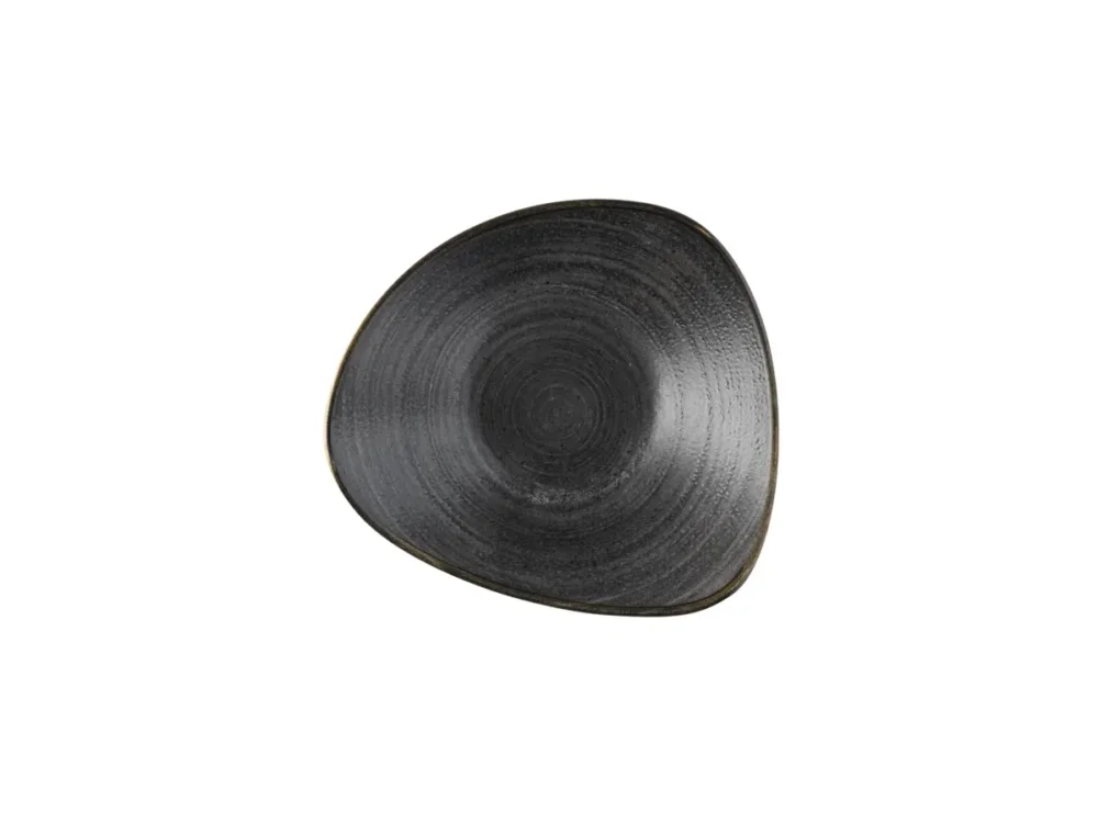 Commande En Gros Bol triangulaire Raw Black porcelaine vitrifiée 23,5x23,5 cm Stonecast Raw Churchill
