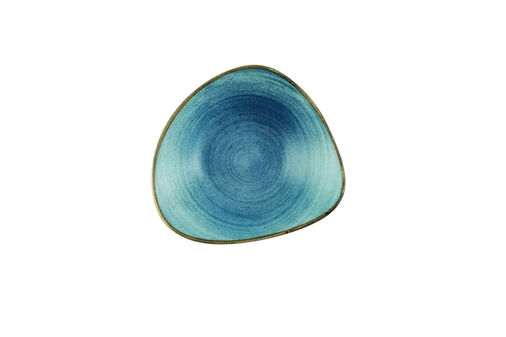 Bol triangulaire Raw Teal porcelaine vitrifiée 18,5x18,5 cm Stonecast Raw Churchill Marque