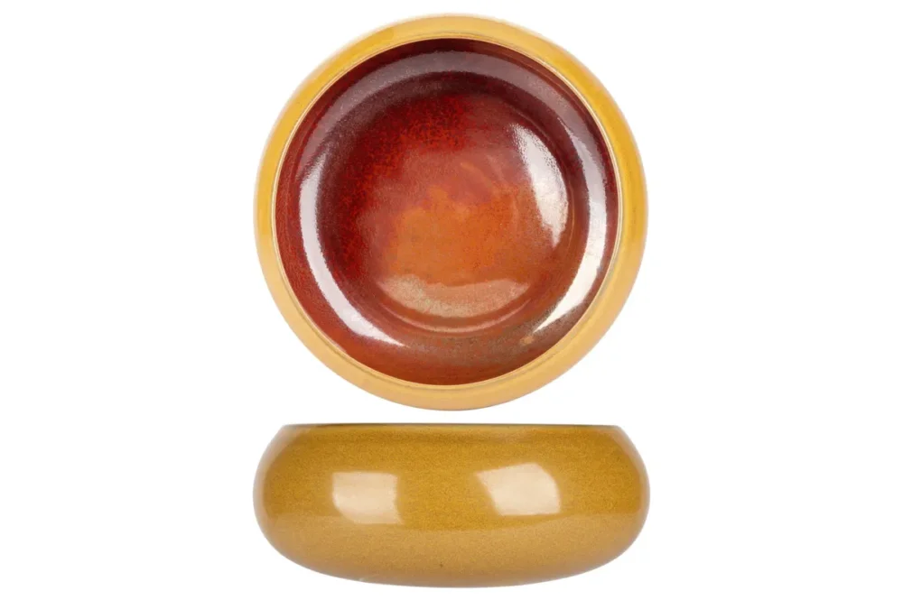 Bowl rond jaune porcelaine Ø 20 cm Elements Mustard Proof Offre Exclusive