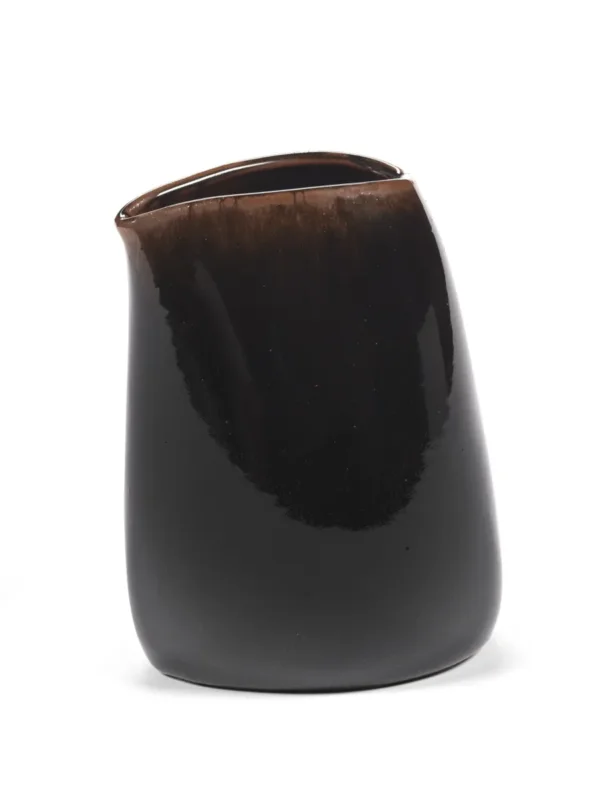 Satisfait Ou Remboursé Crémier/saucière ovale Brown grès émaillé 9,6 cm Out Of Lines Serax
