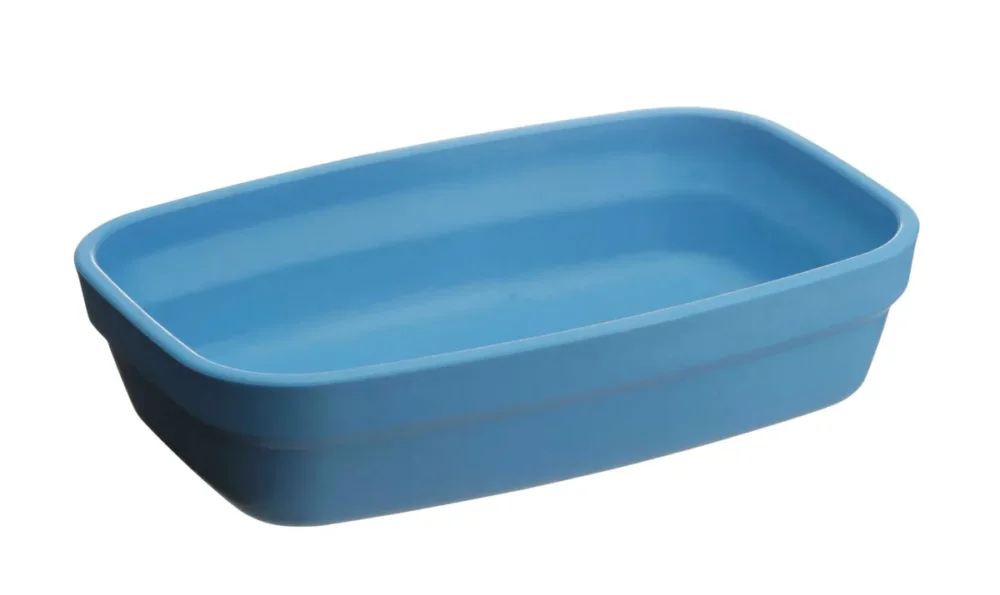 Ravier rectangle rectangulaire bleu fibre végétale 14,7 cm Lilitouch Saint Romain Petit Prix