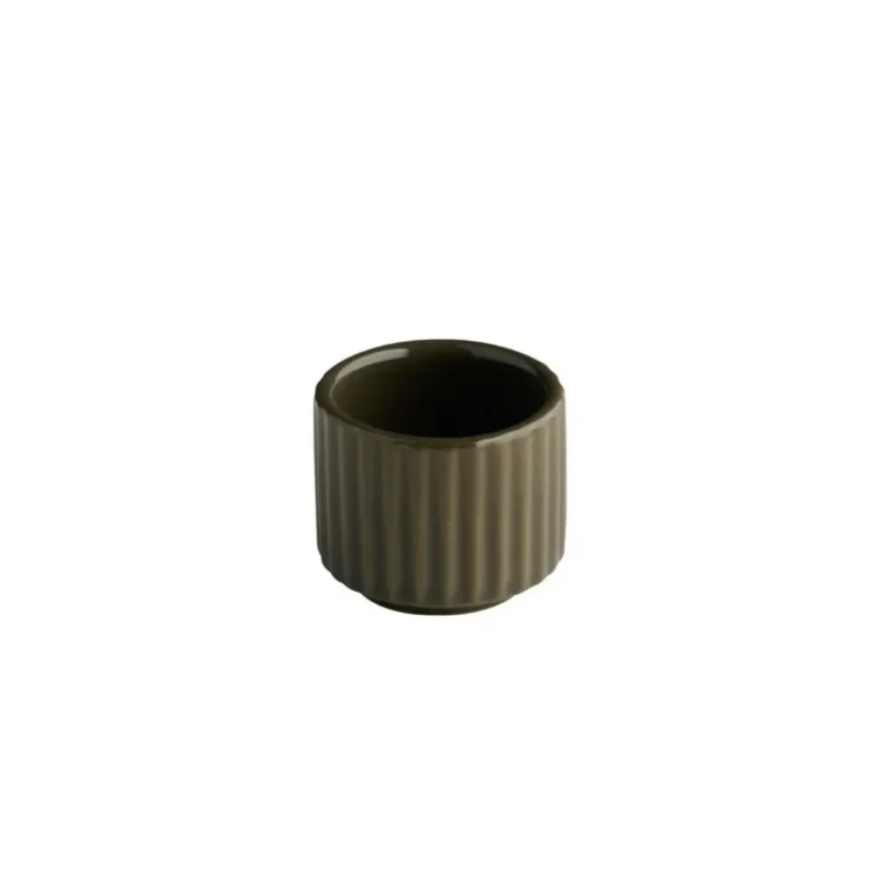 Pot rond marron porcelaine Ø 4,5 cm The Grid Aps Réduction