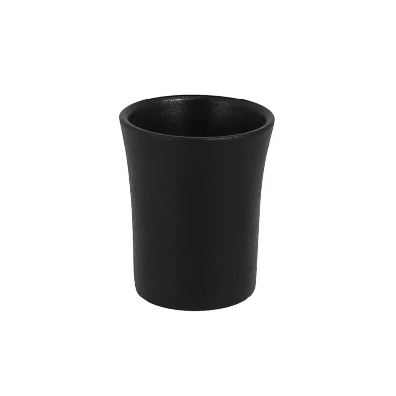 Gobelet rond noir porcelaine vitrifiée Ø 6 cm Neo Fusion Rak Prix Promo