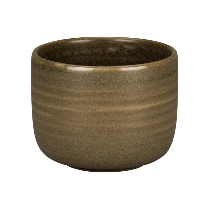 Achat Immédiat Bol haut rond Dark Brown porcelaine vitrifiée Ø 10 cm Selva Rak