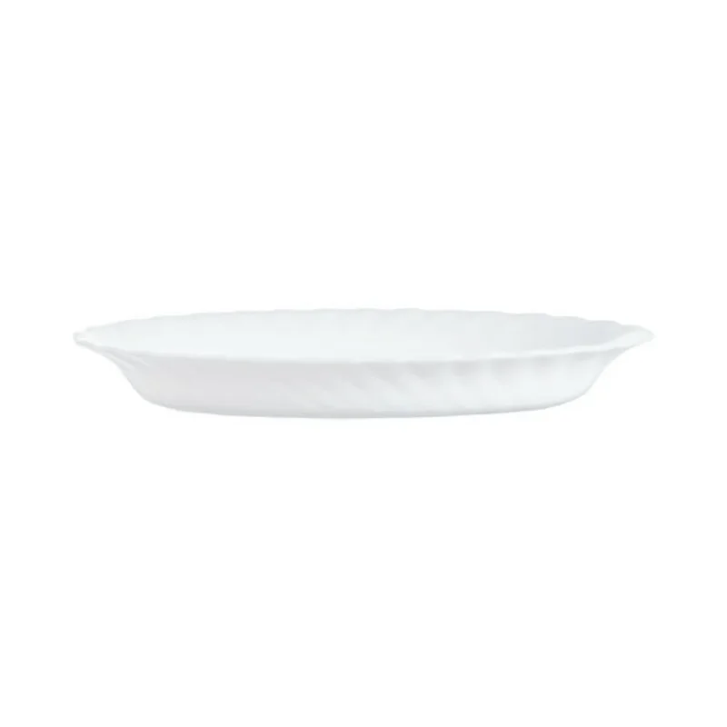 Ravier ovale blanc verre opal 22 cm Trianon Arcoroc Meilleur Choix