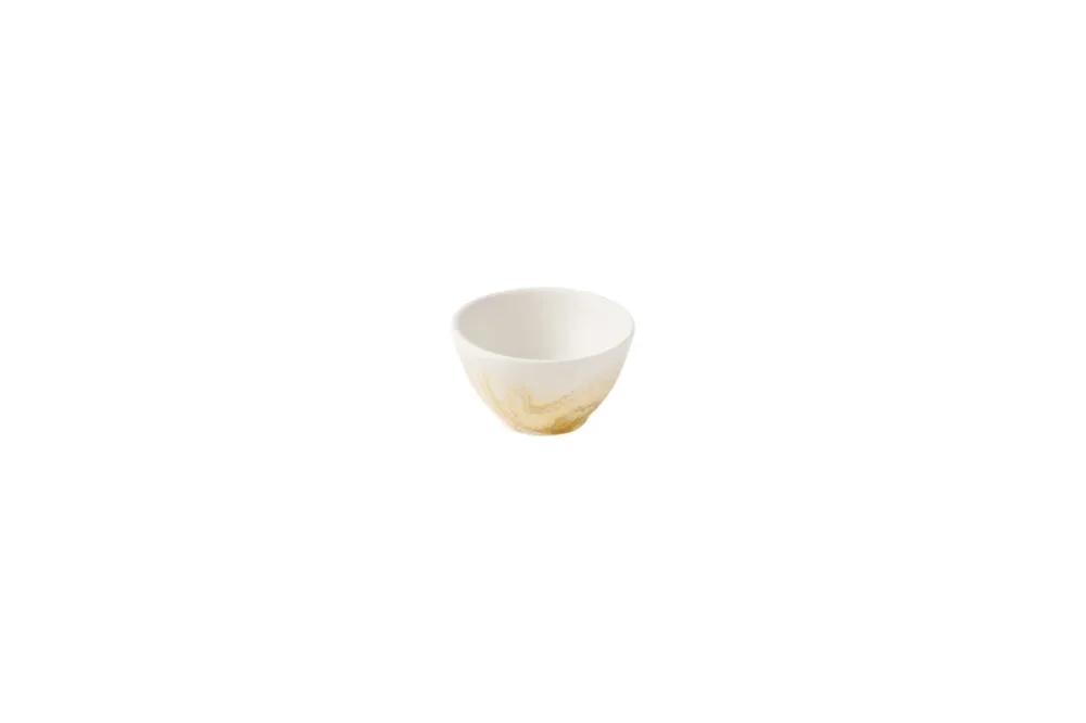 Commander Vite Pot à sauce rond Gold porcelaine vitrifiée 8,5 cm Ø 8,5 cm Tide Churchill