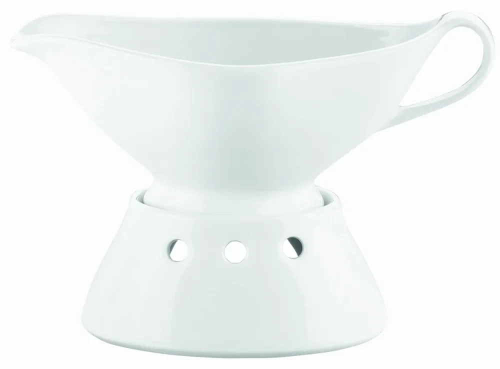Remise Saucière ovale blanc porcelaine culinaire Pillivuyt