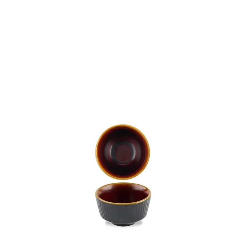 Pot à sauce rond Tokyo Black porcelaine vitrifiée Ø 6,9 cm Nourish Tokyo Churchill Vente Flash
