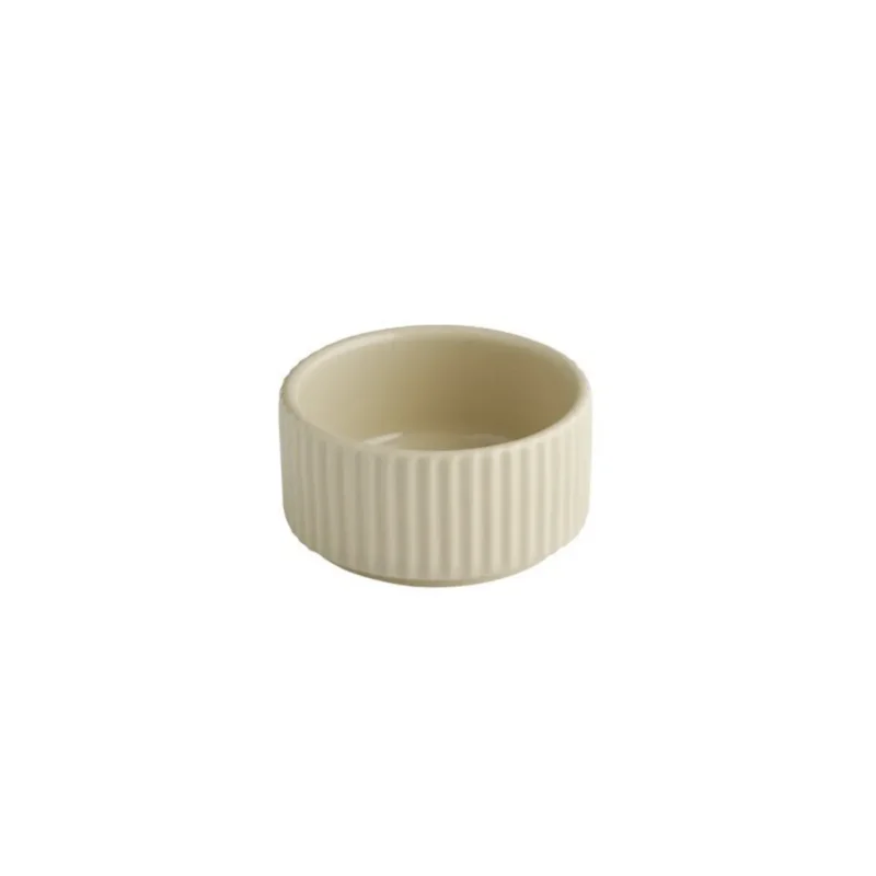 Prix Bas Pot rond beige porcelaine Ø 7,5 cm The Grid Aps