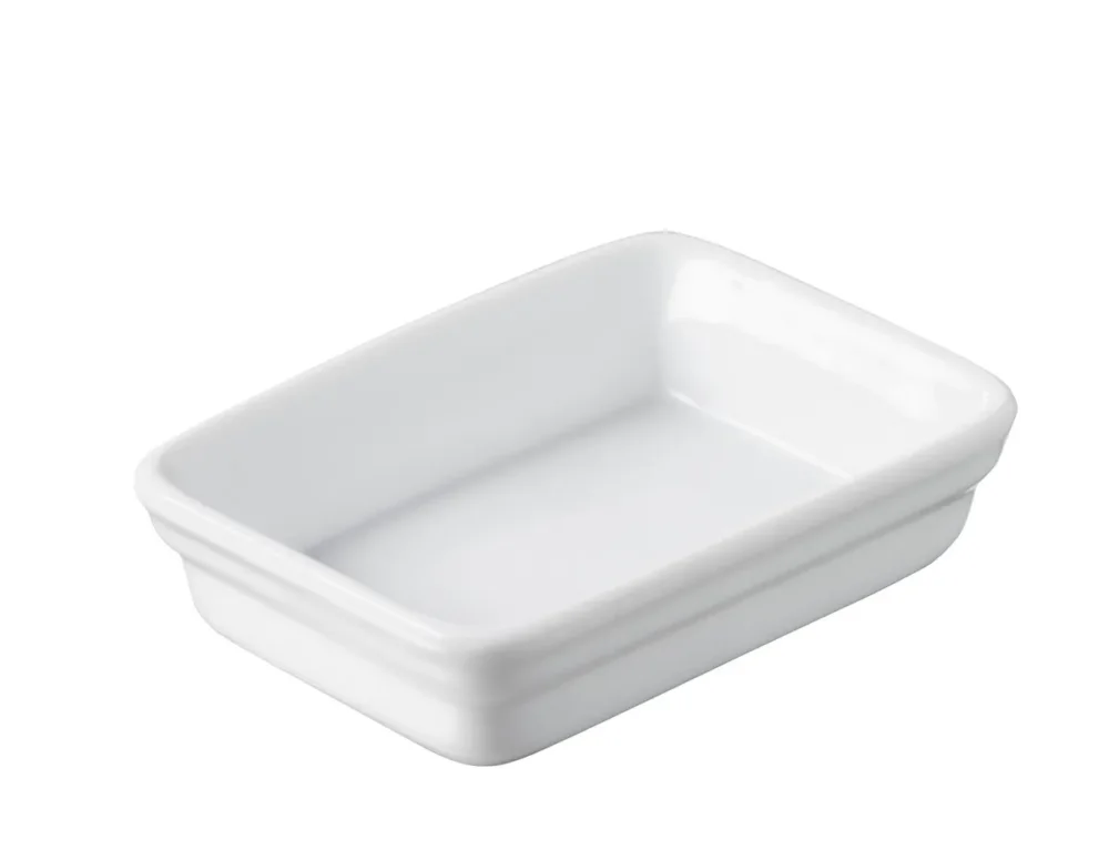 Mise en bouche rectangulaire blanc porcelaine culinaire 7 cm Miniatures Revol Usine Directe