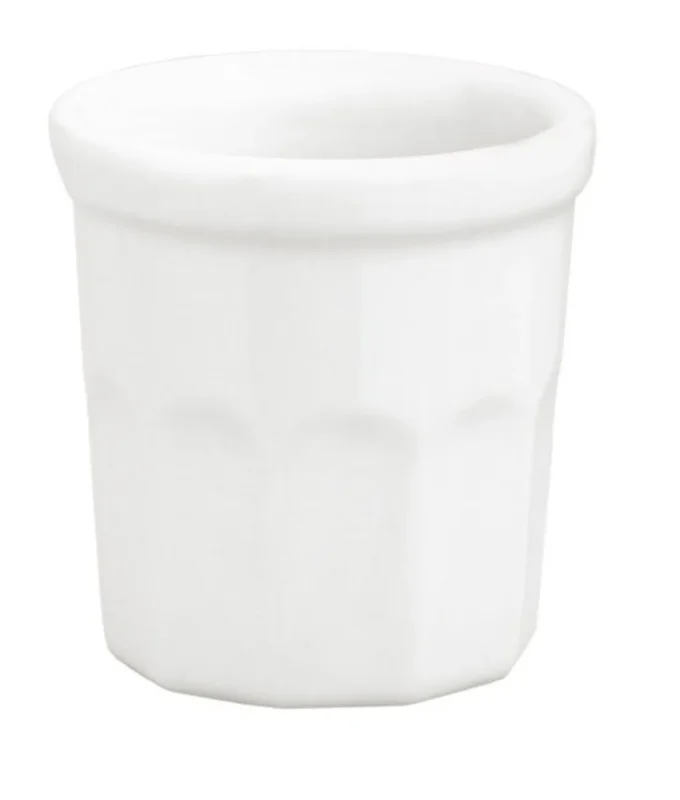 Pot à confiture rond blanc porcelaine culinaire Ø 5 cm Pillivuyt Offre Spéciale