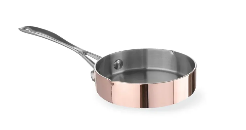 Mini poêle cuivre aluminium inox Ø 12 cm 3 cm 30 cl Hendi Retour Gratuit