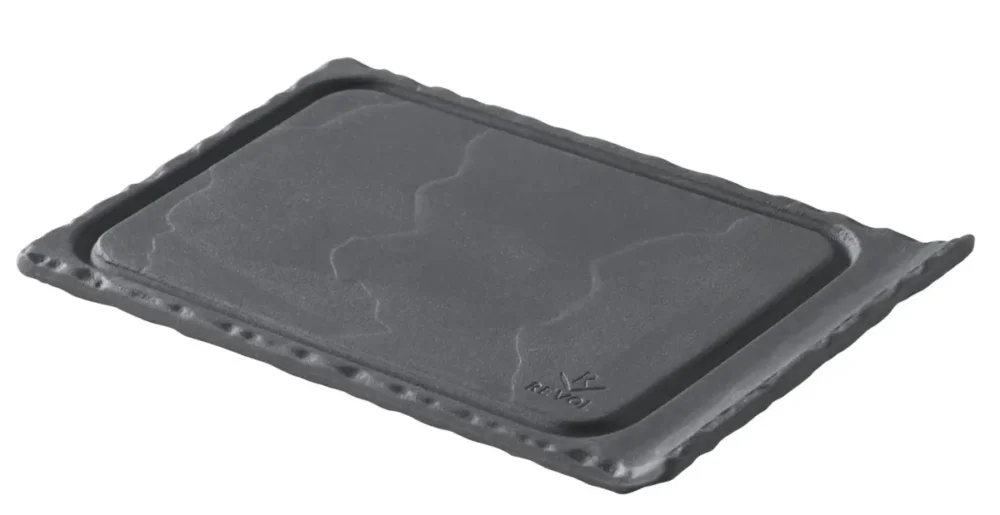 Achetez Aujourd’hui Mini planche rectangulaire noir porcelaine culinaire 11,5 cm Basalt Revol