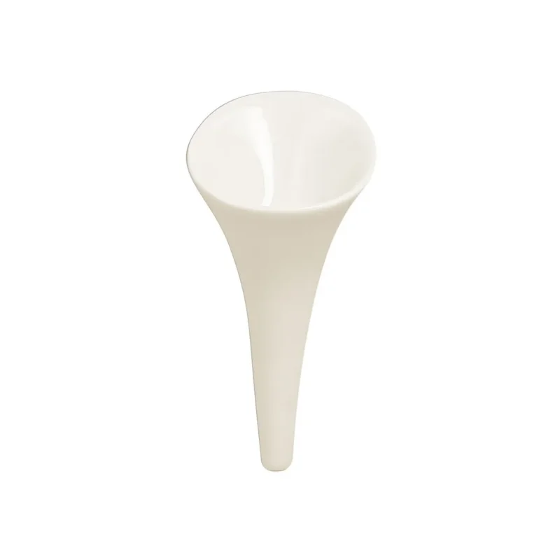 Cornet ivoire porcelaine vitrifiée Ø 7 cm Picked Rak Petit Prix