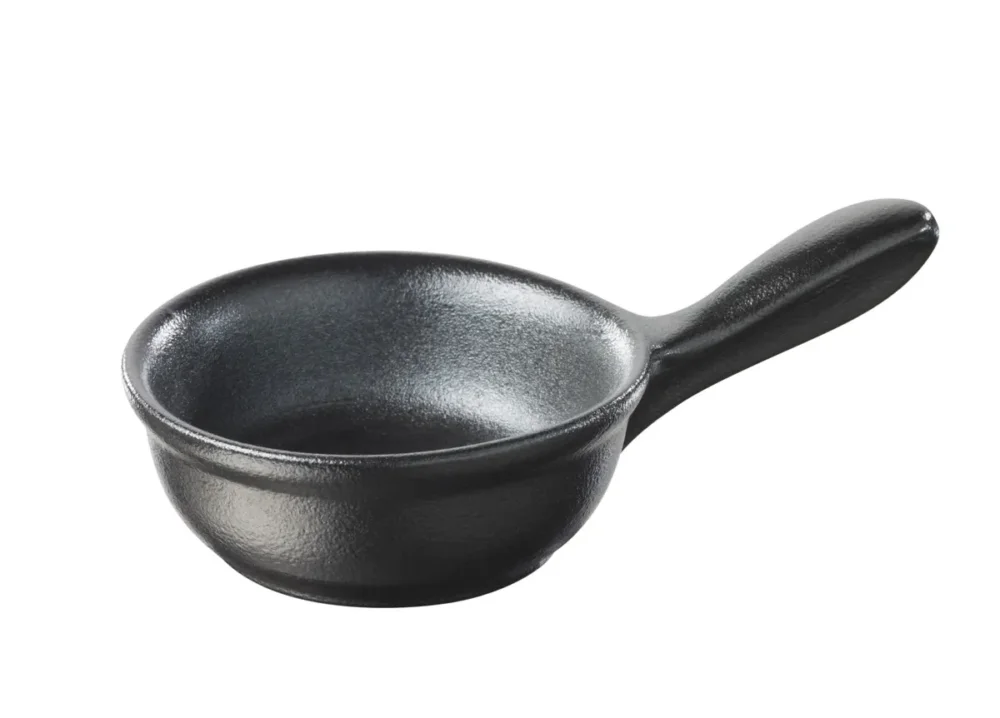 Prix Choc Poêlon rond noir porcelaine culinaire Ø 6,4 cm Miniatures Revol