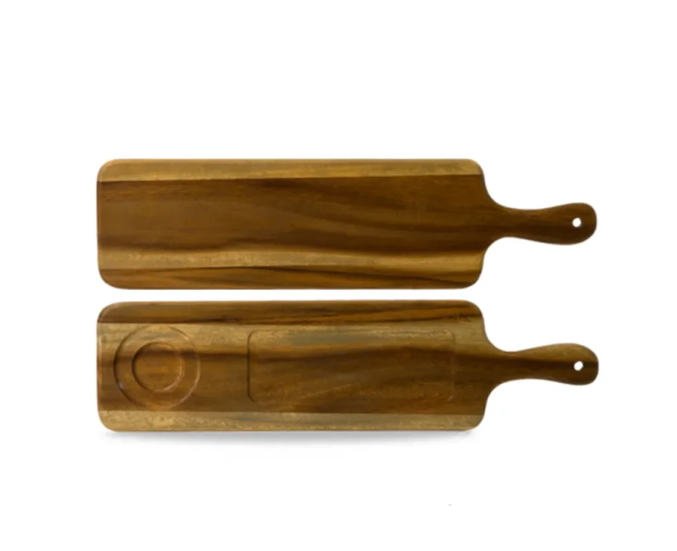 Planche rectangulaire marron acacia 54,4 cm Wood Dudson Meilleur Prix