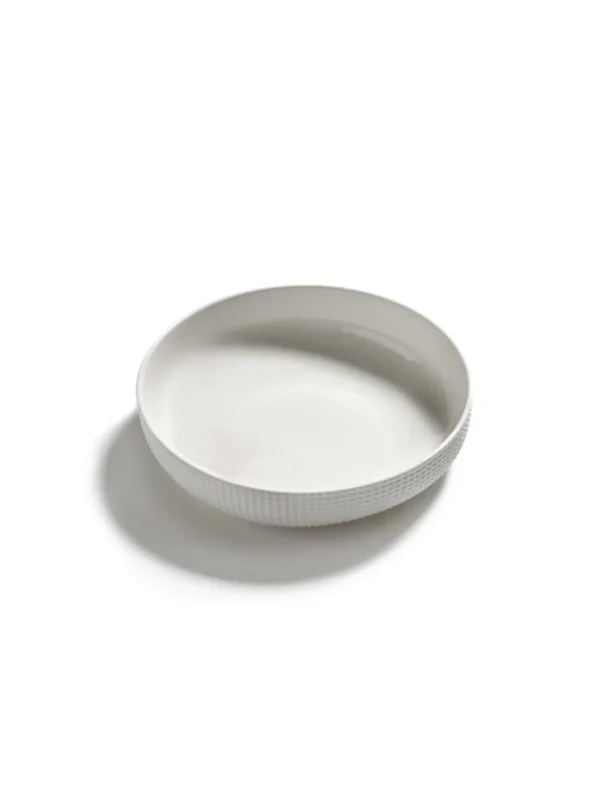 Offre Limitée Plat rond blanc porcelaine bone china Ø 19 cm Nido Serax