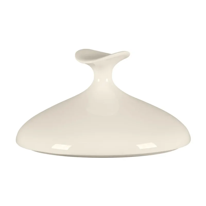 Cloche pour assiette creuse gourmet rond blanc porcelaine bone china Ø 16,4 cm Bravura Rak Must-Have