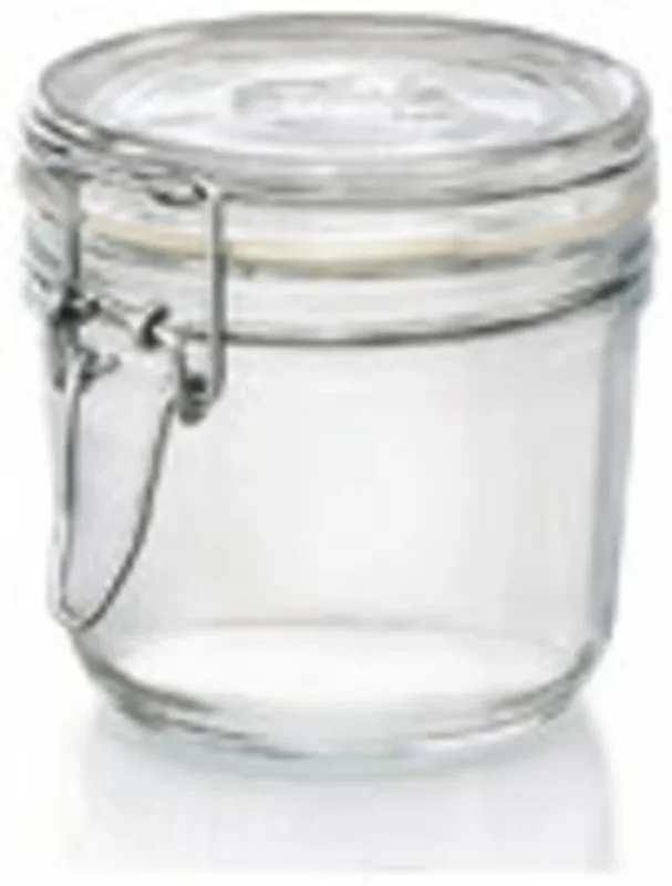 Nouvel Arrivage Bocal avec couvercle hermétique transparent verre Ø 9,84 cm Fido Bormioli Rocco