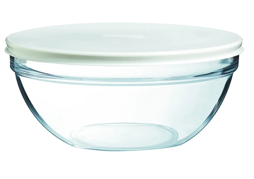 Expédié Aujourd’hui Saladier avec couvercle rond transparent verre trempé Ø 23 cm Caps Luminarc