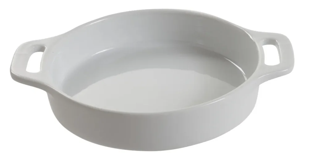 Plat à crème brûlée rond blanc porcelaine Ø 14 cm Bistronome Pro.mundi Authentique