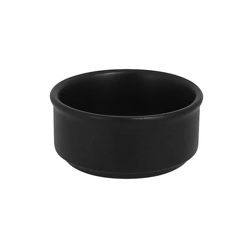 Nouveauté Ramequin rond noir porcelaine vitrifiée Ø 8 cm Neo Fusion Rak