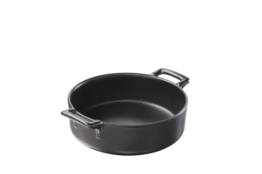 Cassolette rond noir porcelaine culinaire Ø 12 cm Belle Cuisine Revol Authentique