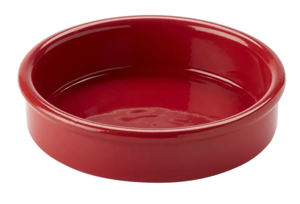 Petit Prix Assiette catalane rond rouge terre cuite Ø 11,5 cm Catalane Pro.mundi