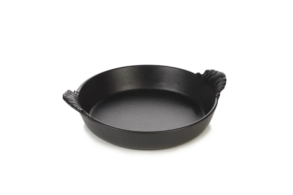 Bon Marché Plat à oreilles rond noir porcelaine culinaire Ø 18 cm French Classics Revol