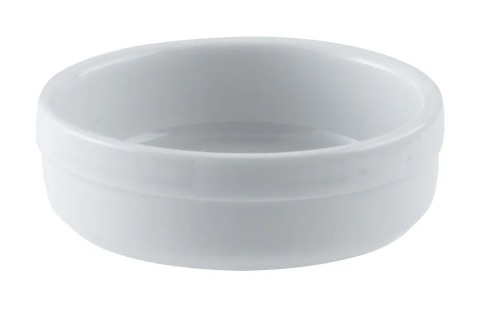 Assiette catalane rond blanc porcelaine Ø 8 cm Cafett Pro.mundi Meilleur Choix