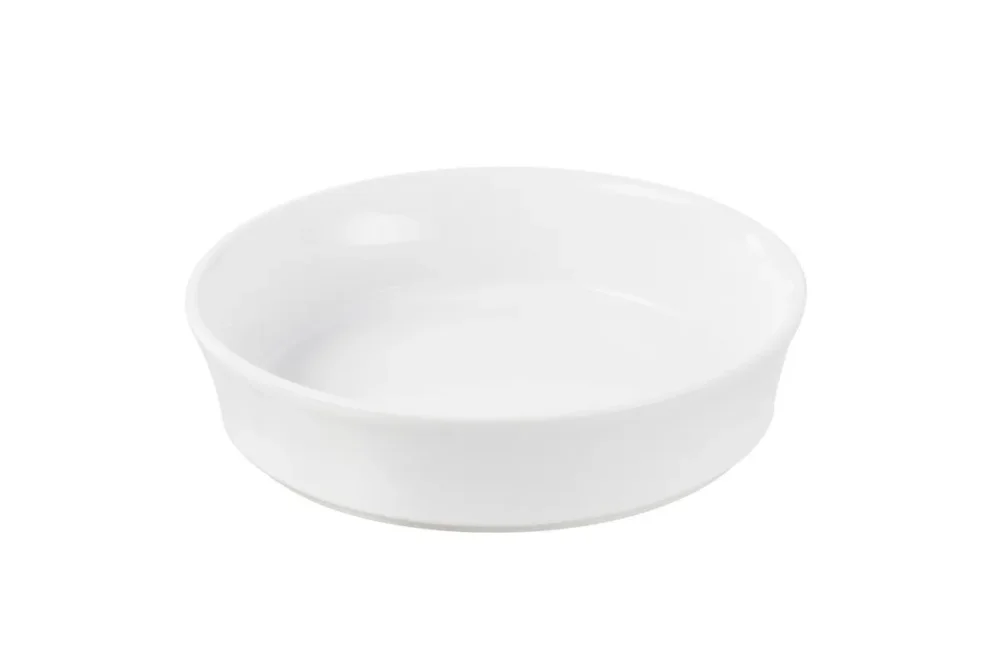 Réduction Assiette catalane rond blanc porcelaine culinaire Ø 14 cm Alexandrie Revol