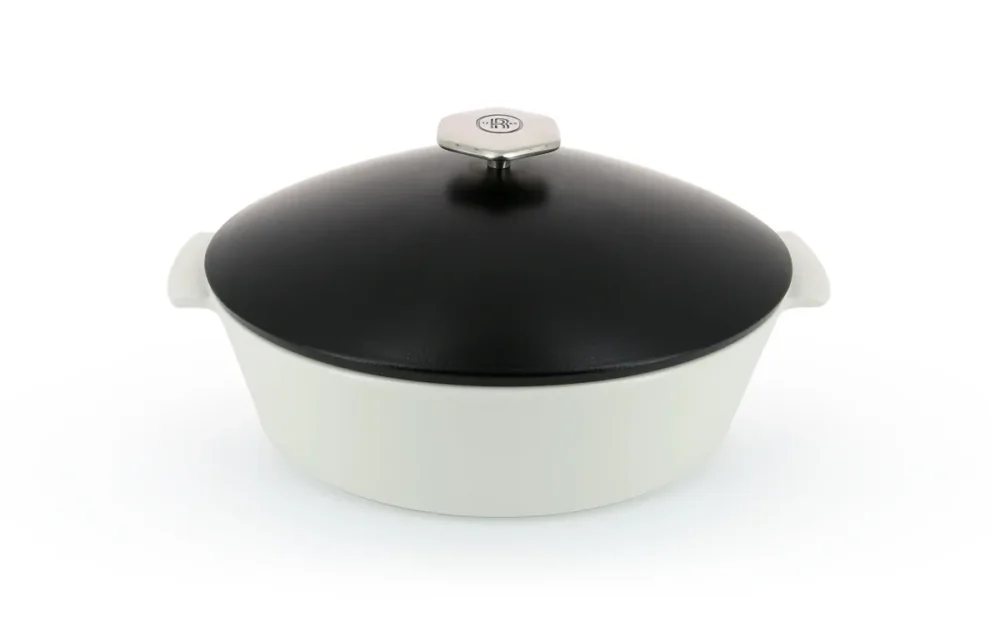 Commande En Gros Cocotte avec induction ovale noir porcelaine culinaire 32,5x26,5 cm Revolution 2 Revol