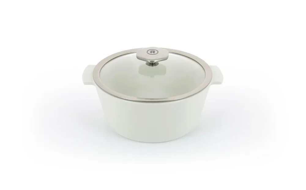 Prix Promo Cocotte avec induction rond transparent porcelaine culinaire Ø 22 cm Revolution 2 Revol