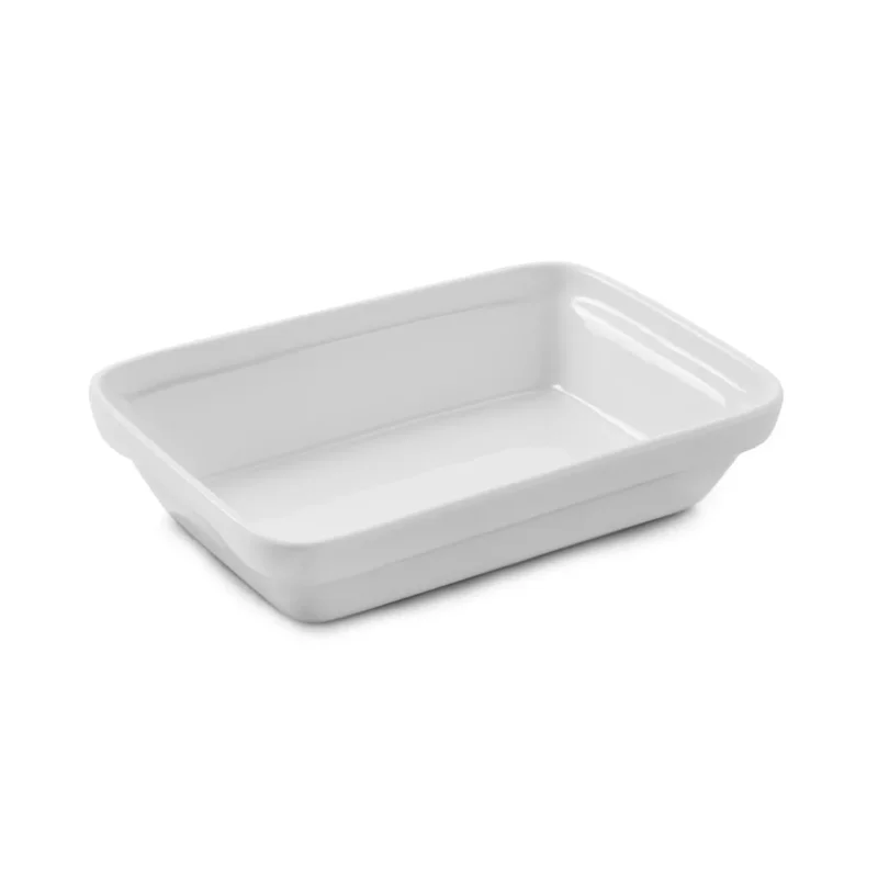 Plat à lasagnes rectangulaire blanc porcelaine culinaire 19x13 cm Londres Revol Commander Maintenant
