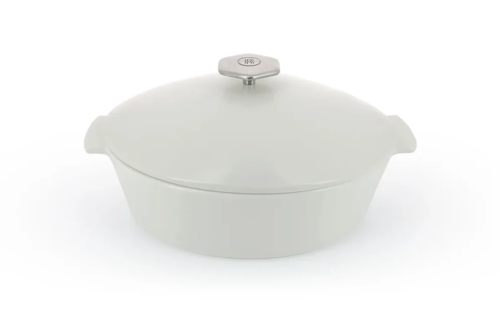 Prix Choc Cocotte avec induction ovale blanc porcelaine culinaire 32,5x26,5 cm Revolution 2 Revol
