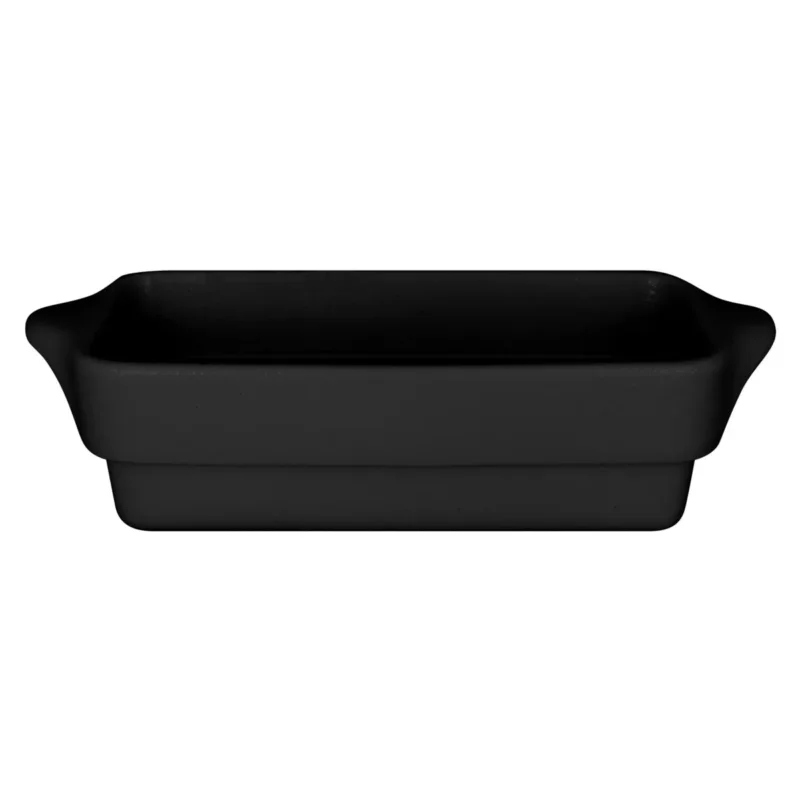 Terrine rectangulaire noir porcelaine vitrifiée 24x10 cm Chefs Fusion Rak Vente Directe