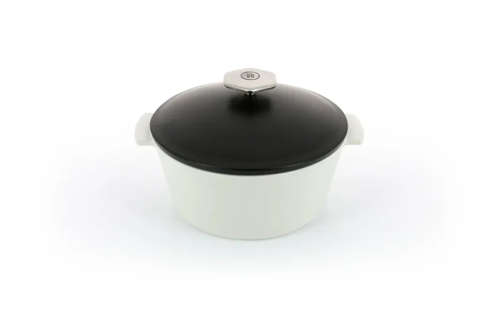 Marque Cocotte avec induction rond blanc porcelaine culinaire Ø 22 cm Revolution 2 Revol