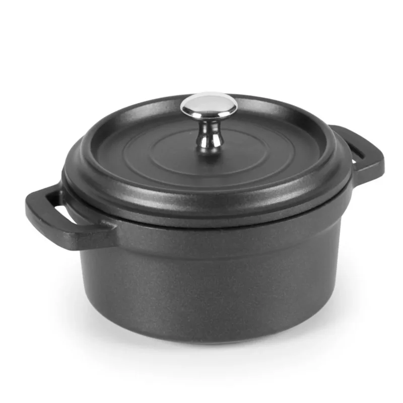 Mini cocotte fonte d'aluminium Revêtement anti-adhésif Avec couvercle Ø 10 cm 5 cm 0,24 L Lacor Promotion